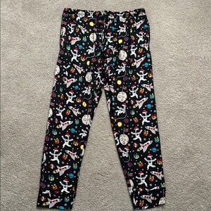 Yo! Ho Ho Men's Large Christmas Pajama Pants Jogger Space
